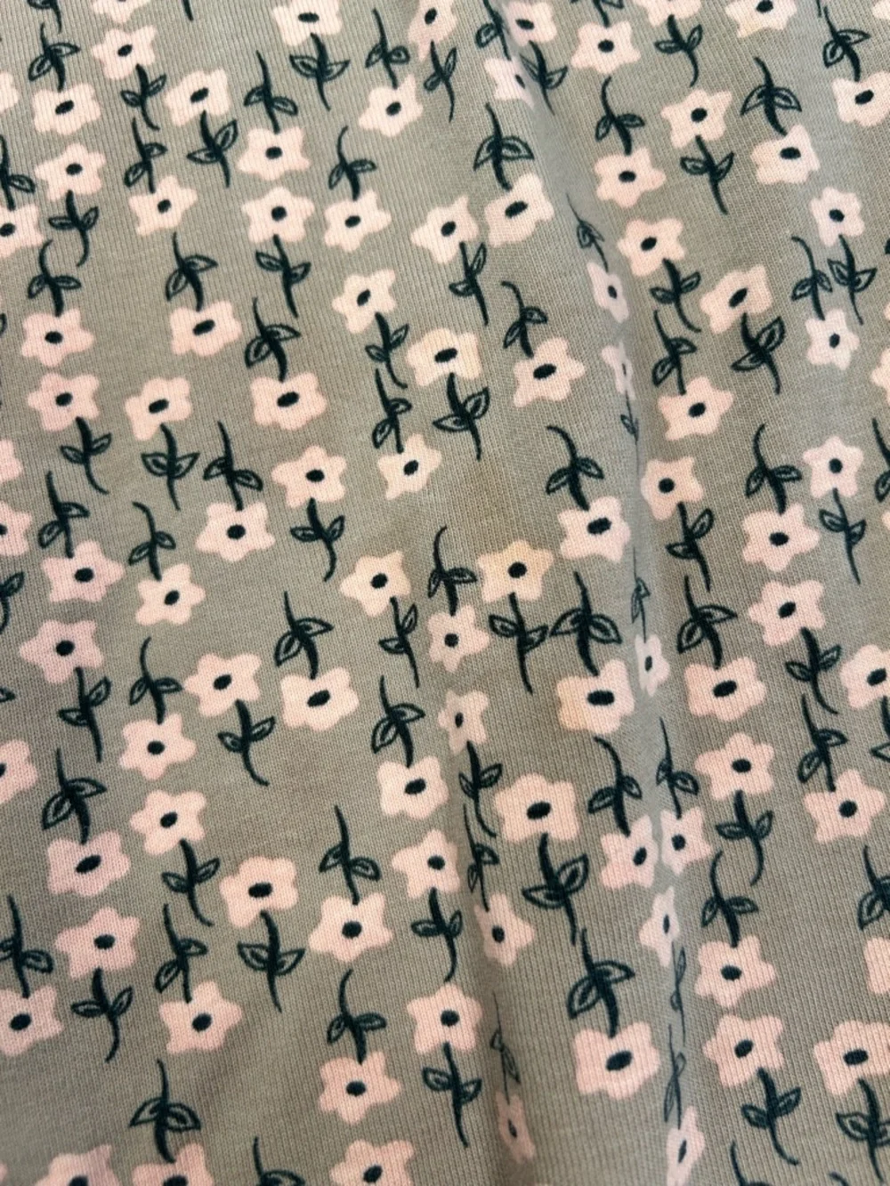 Hanna Andersson Brown Top with‎ Pink Floral Print